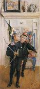 Carl Larsson Ulf and Pontus Norge oil painting reproduction
